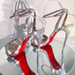 ⚡️SALE ❤️Christian Louboutin Queen Loubi Strass